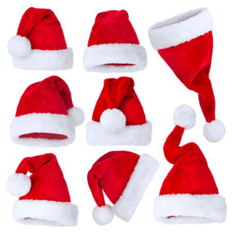 Santa Hat Plush - Série Natal Chapéu De Pelúcia, Chapéu