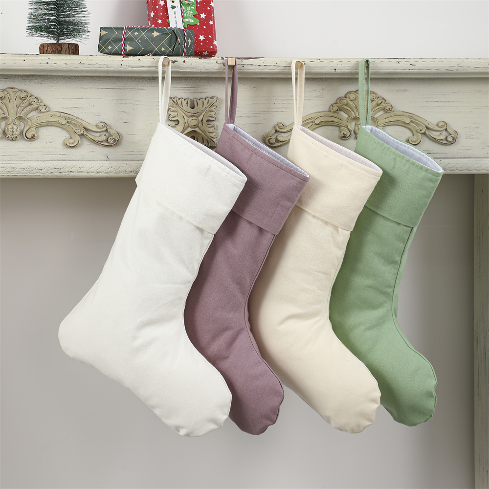 Christmas Stocking Hanging - Meia De Linho De Natal para