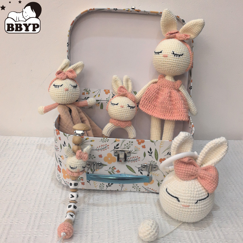 Gift Box Wrap Set - Boneca de pelúcia de bebê Coelho