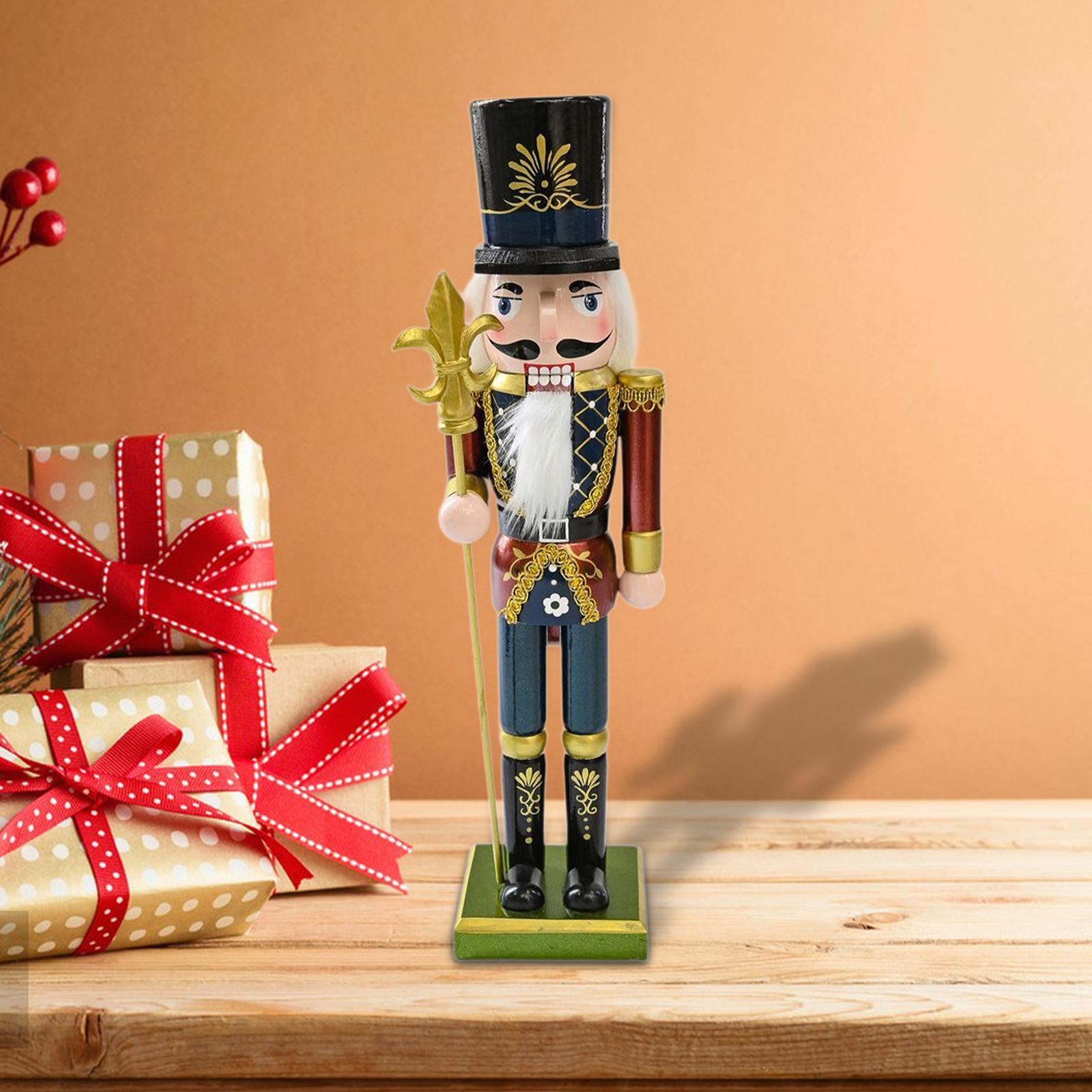 Nutcracker Figurine - Figura de Quebra-Nozes de Madeira, Decoração