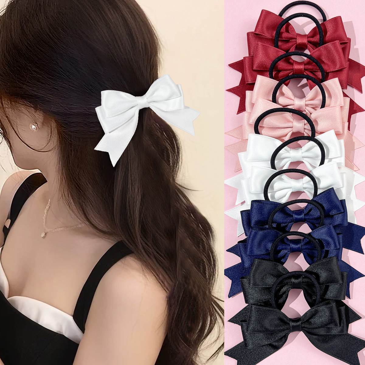 Ribbon Bow Gift - 2 Laços de Cabelo, Doces e