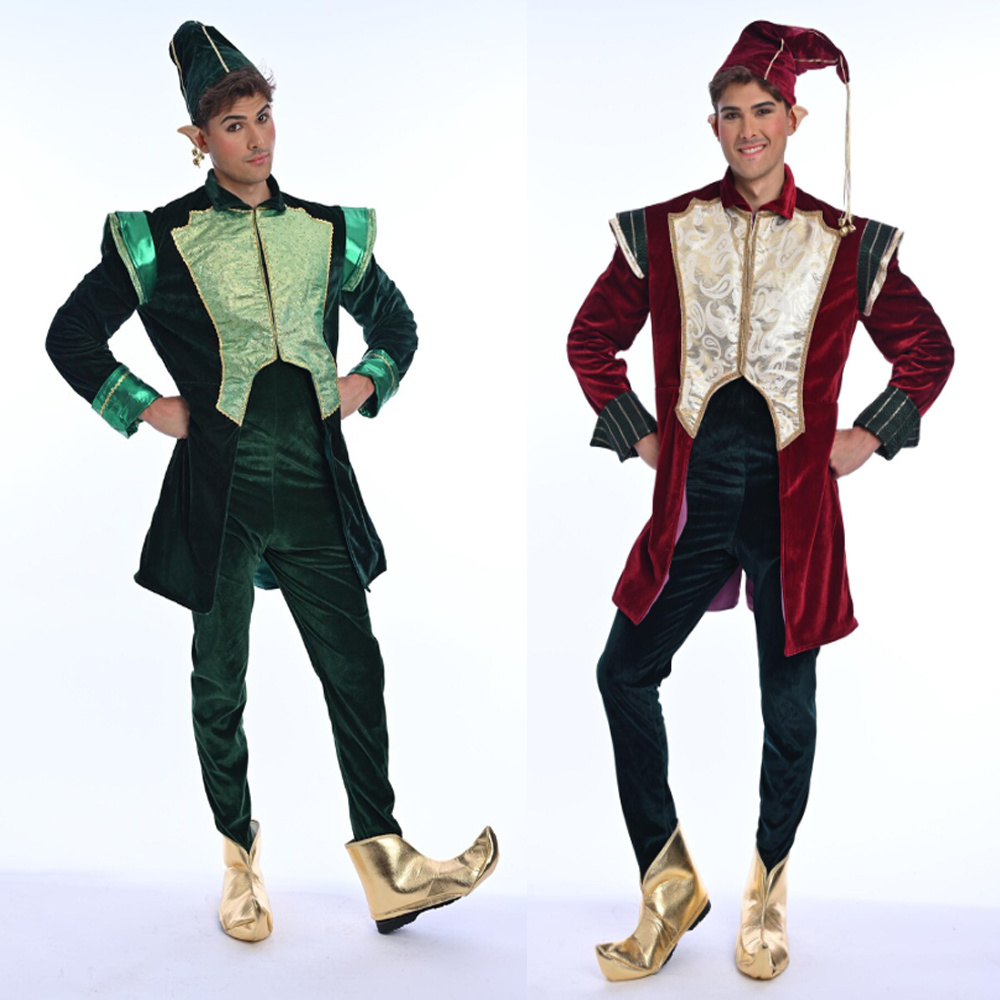 Elf Costume Christmas - Fantasia de Natal de Luxo em