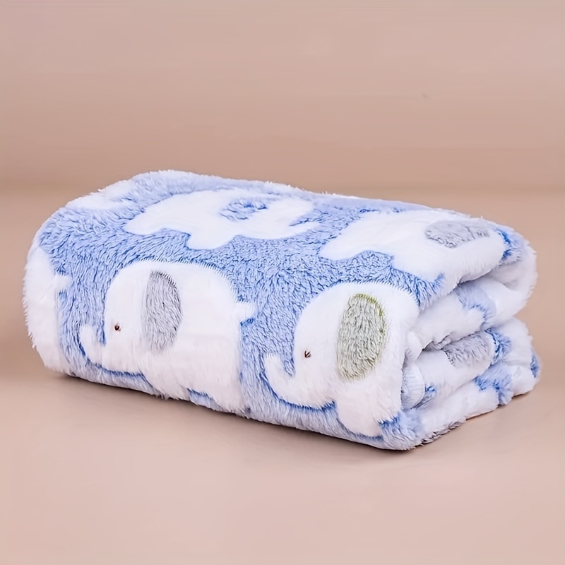 Christmas Throw Blanket - Cobertor de Elefante Cartoon Macio e