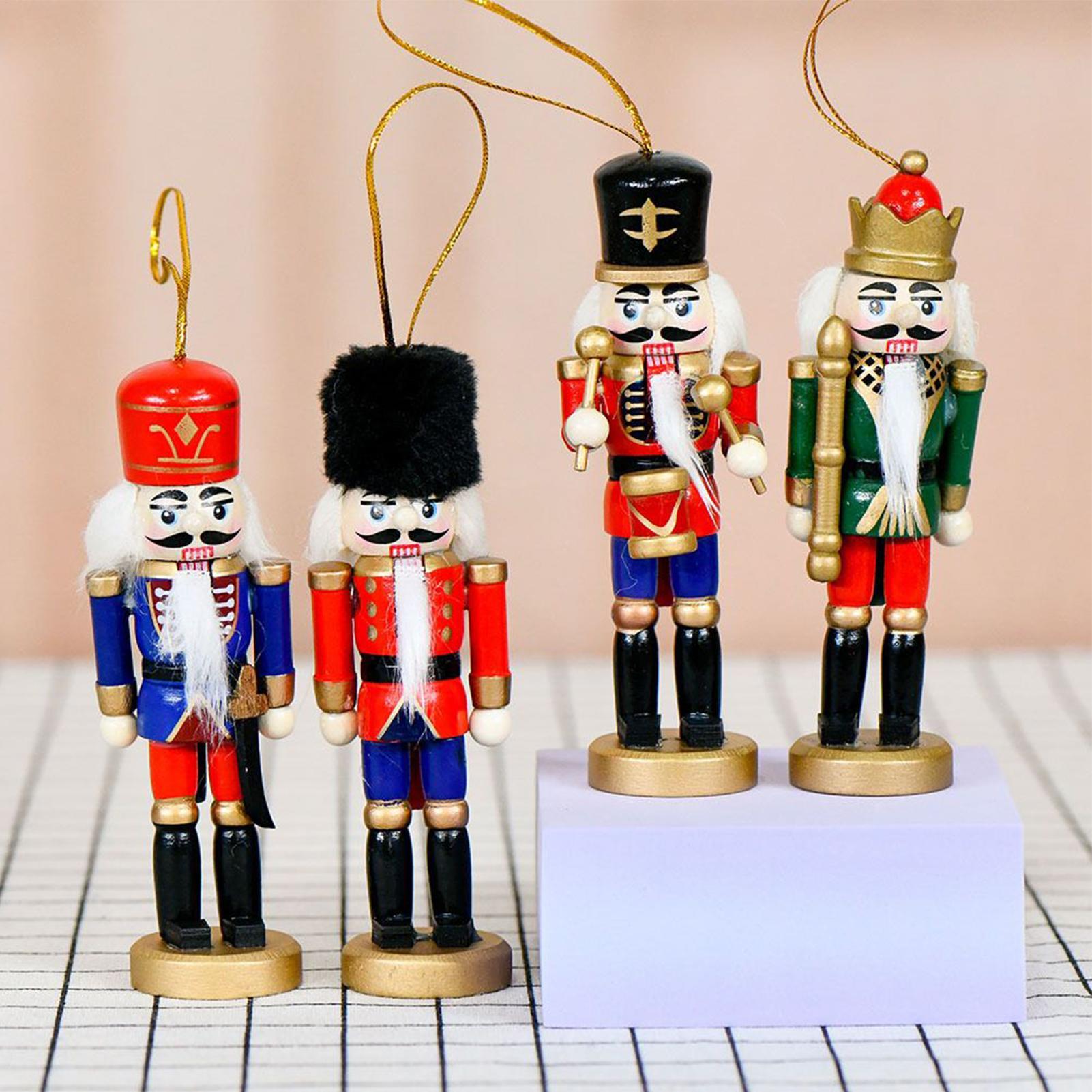 Nutcracker Figurine - Quebra-nozes enfeites de natal, quebra-nozes de