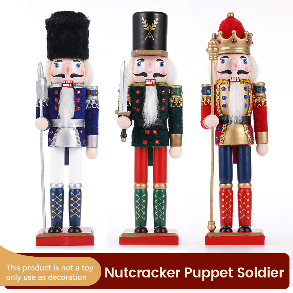 Nutcracker Figurine - Natal De Madeira Quebra-Nozes Ornamento, Figura