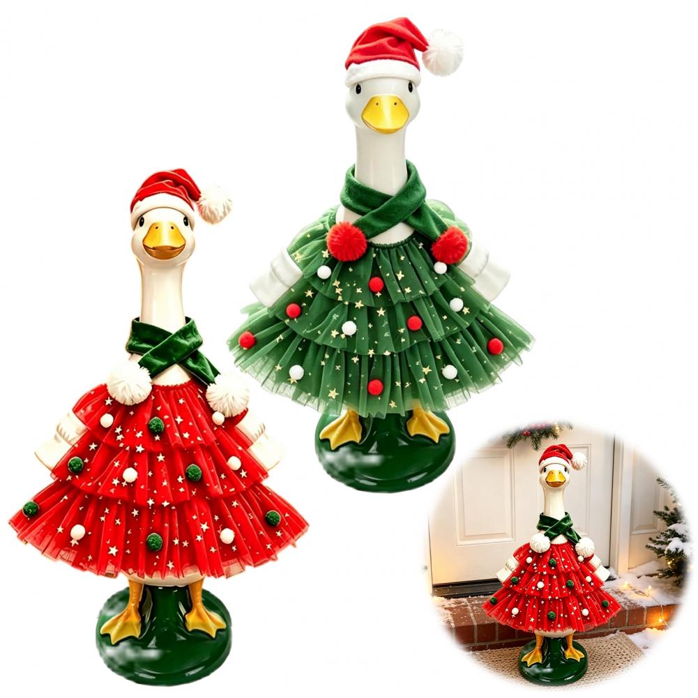 Santa Hat Plush - Fantasia de Natal para Ganso de