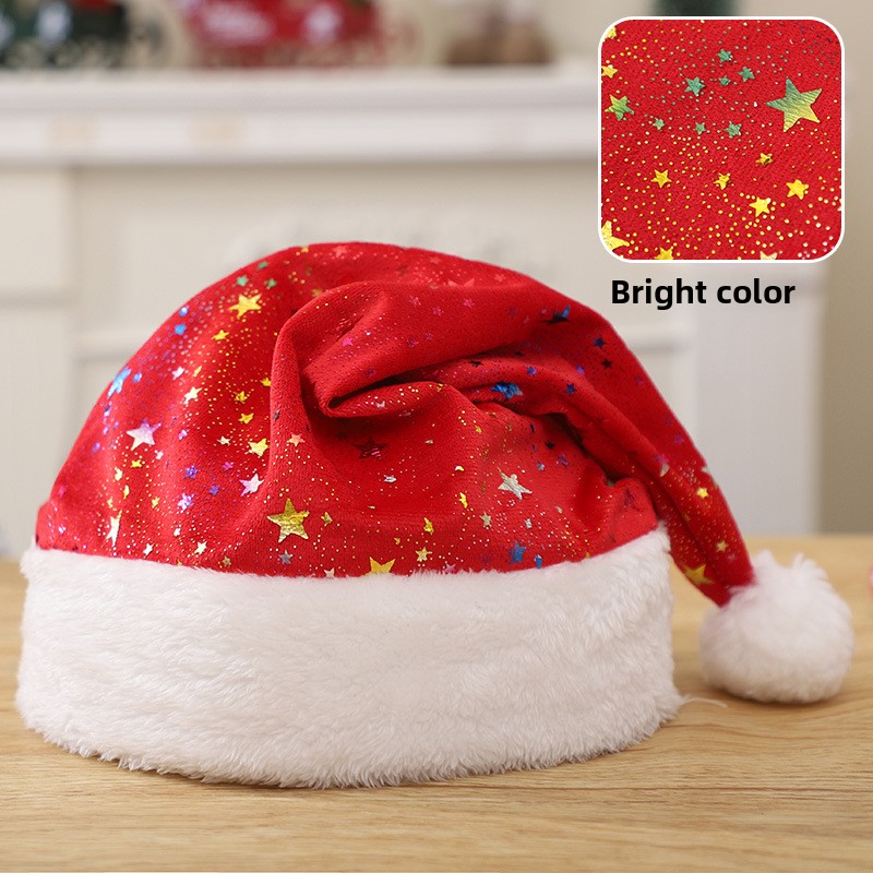 Santa Hat Plush - Chapéu de Papai Noel Adulto com
