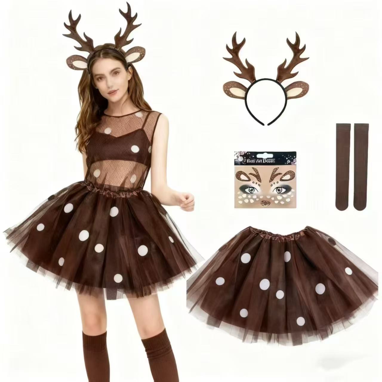 Reindeer Antlers Headband - Conjunto de Fantasia de Rena: Tiara