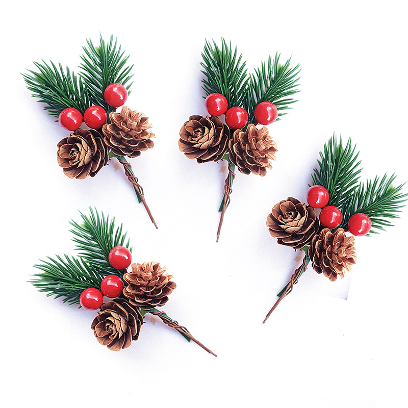 Christmas Tree Artificial - Conjunto de 10 Peças de Pinhas