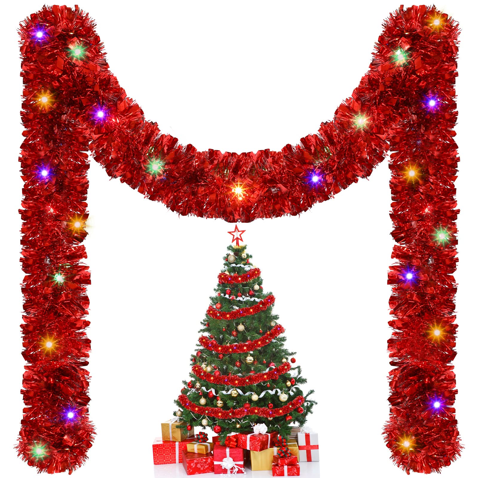Tinsel Garland Decoration - 1/3 pçs 5m decorações de guirlanda