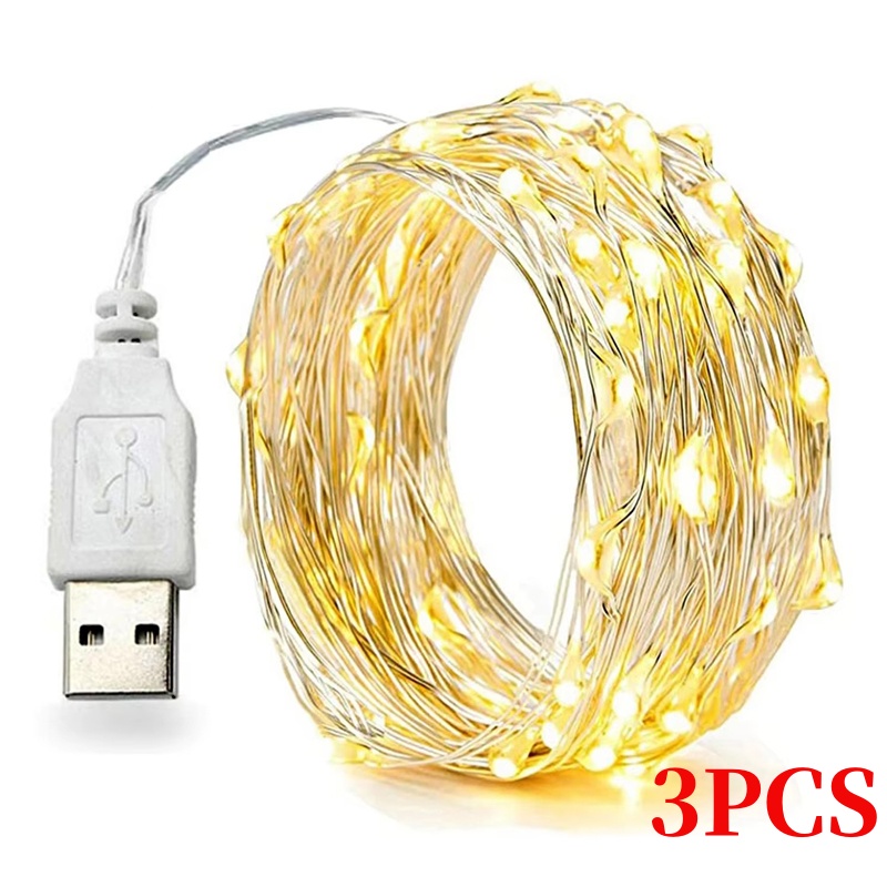 Led Fairy String Lights - Fio de cobre LED Christmas Lights