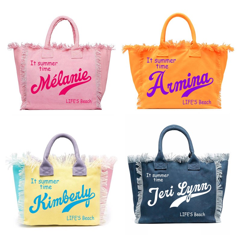 Ribbon Bow Gift - Bolsa de lona em borla elegante