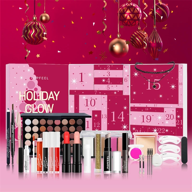 Advent Calendar Gift - Conjunto de Maquiagem de Natal com