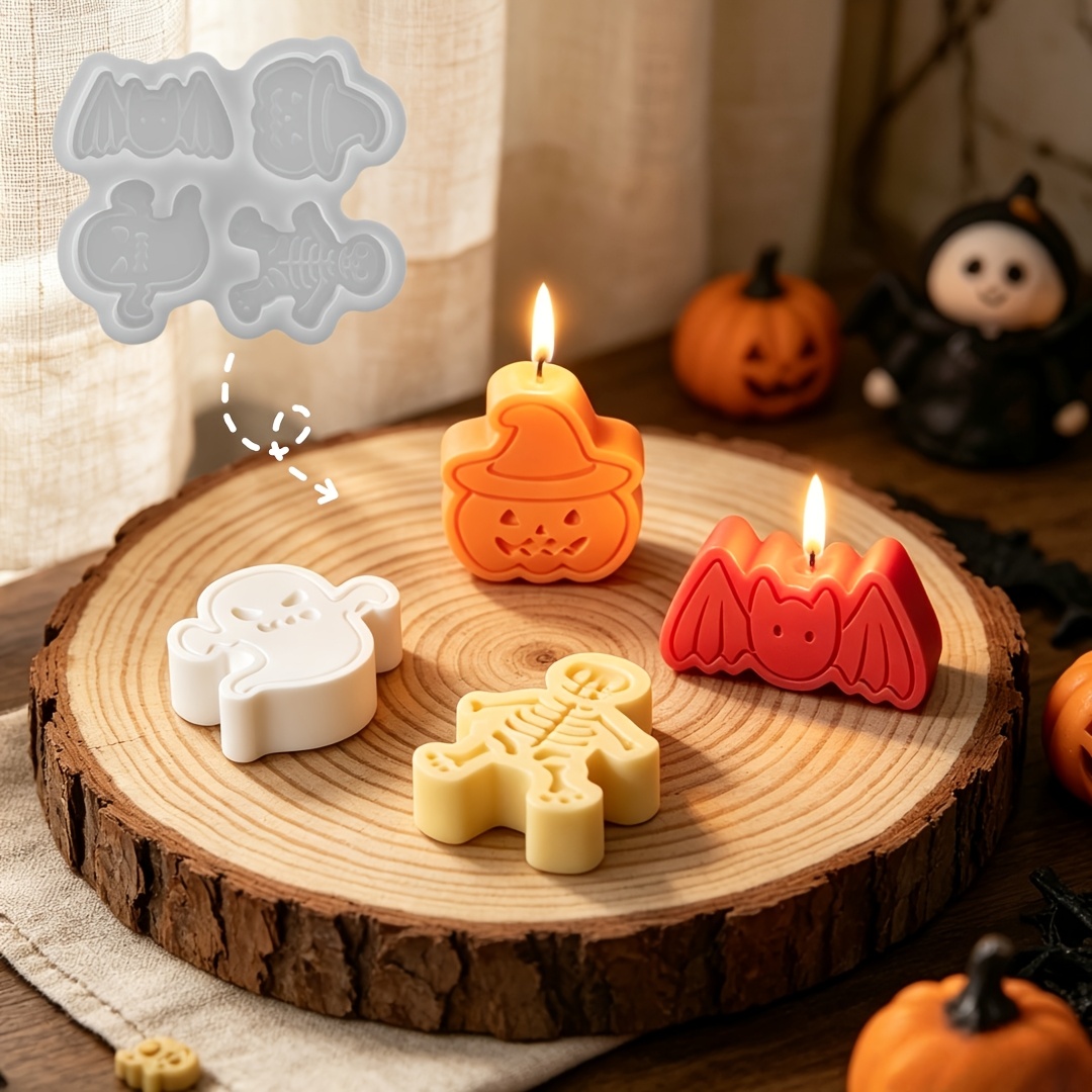 Holiday Candle Set - Conjunto de moldes de silicone com