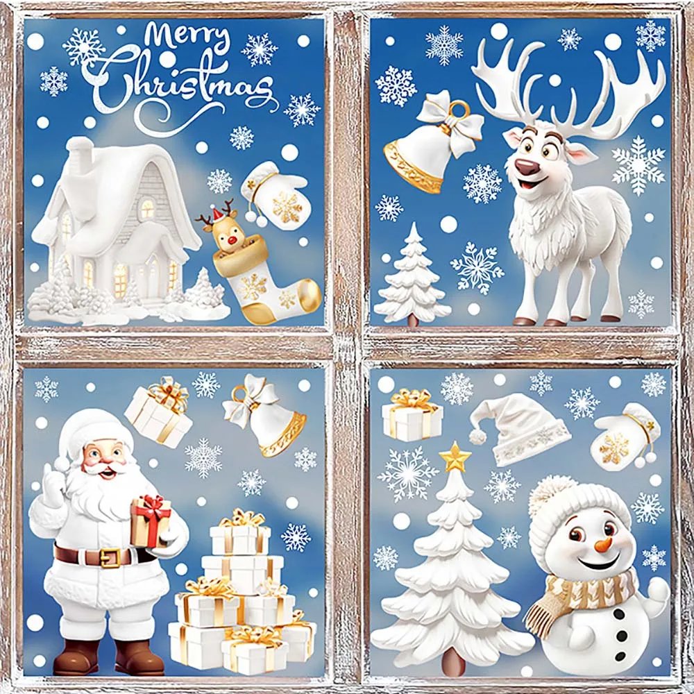Snowflake Window Decal - 9 pçs/set adesivos de janela de