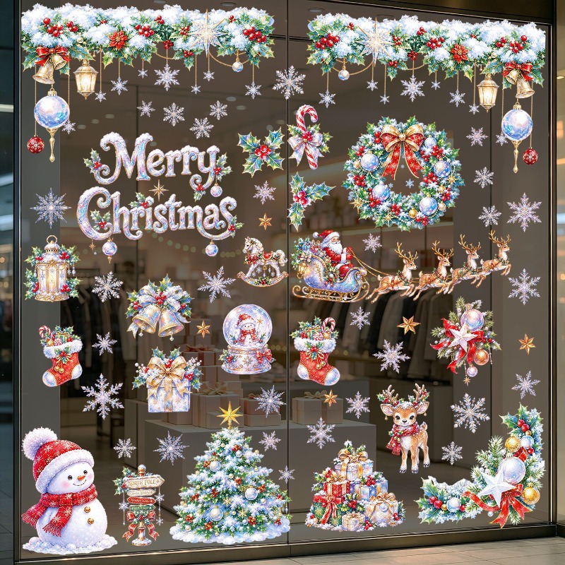 9 Folhas de Adesivos Estáticos - Snowflake Window Decal avaliação e preço