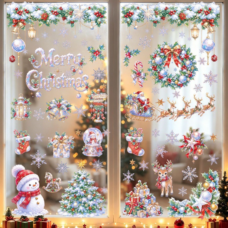 9 Folhas de Adesivos Estáticos - Snowflake Window Decal avaliação e preço