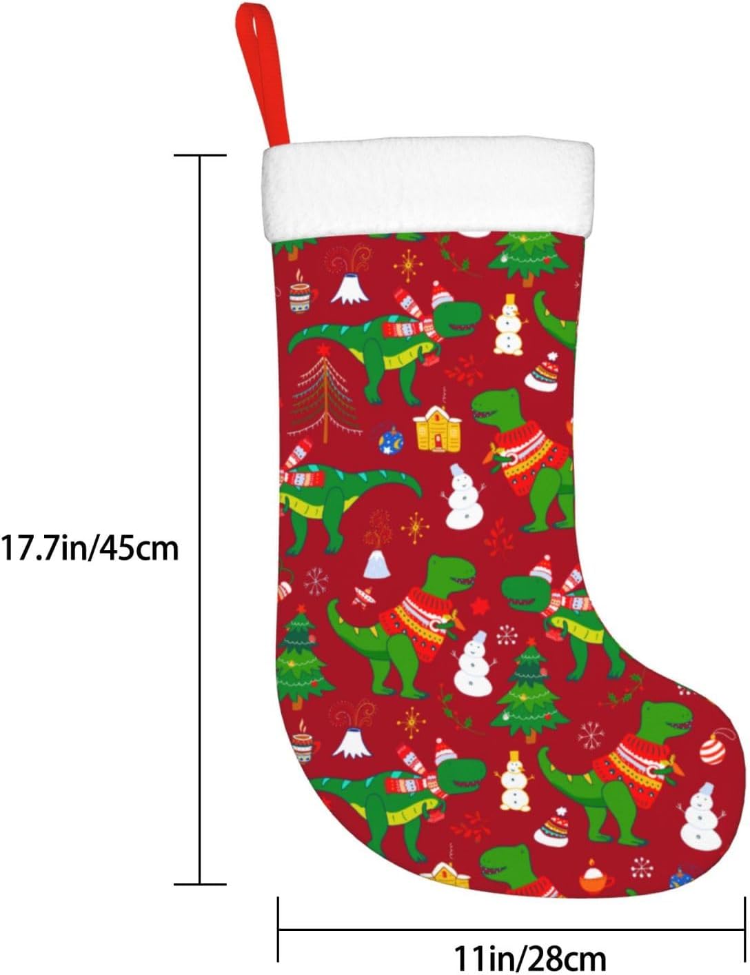 Bonito dinossauro de natal mei - Christmas Stocking Hanging avaliação e preço