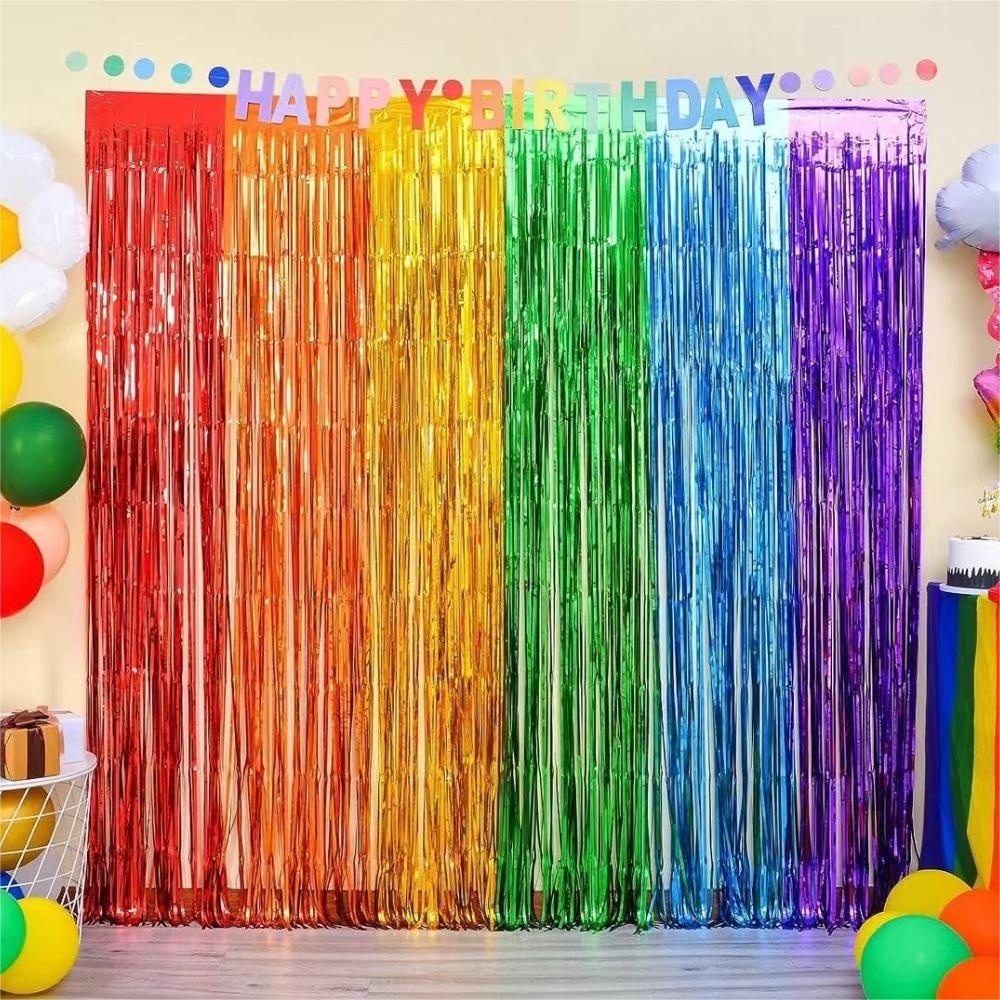 Cortina de Franjas para Festa, - Tinsel Garland Decoration avaliação e preço