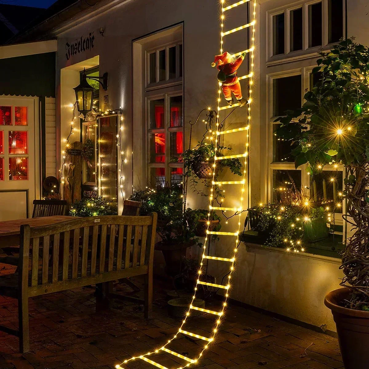 LED Ladder Light para Decoraçã - Christmas Lights Outdoor avaliação e preço