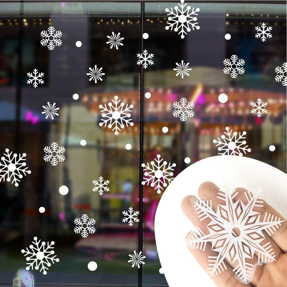 30 pçs pvc flocos de neve de n - Snowflake Window Decal avaliação e preço