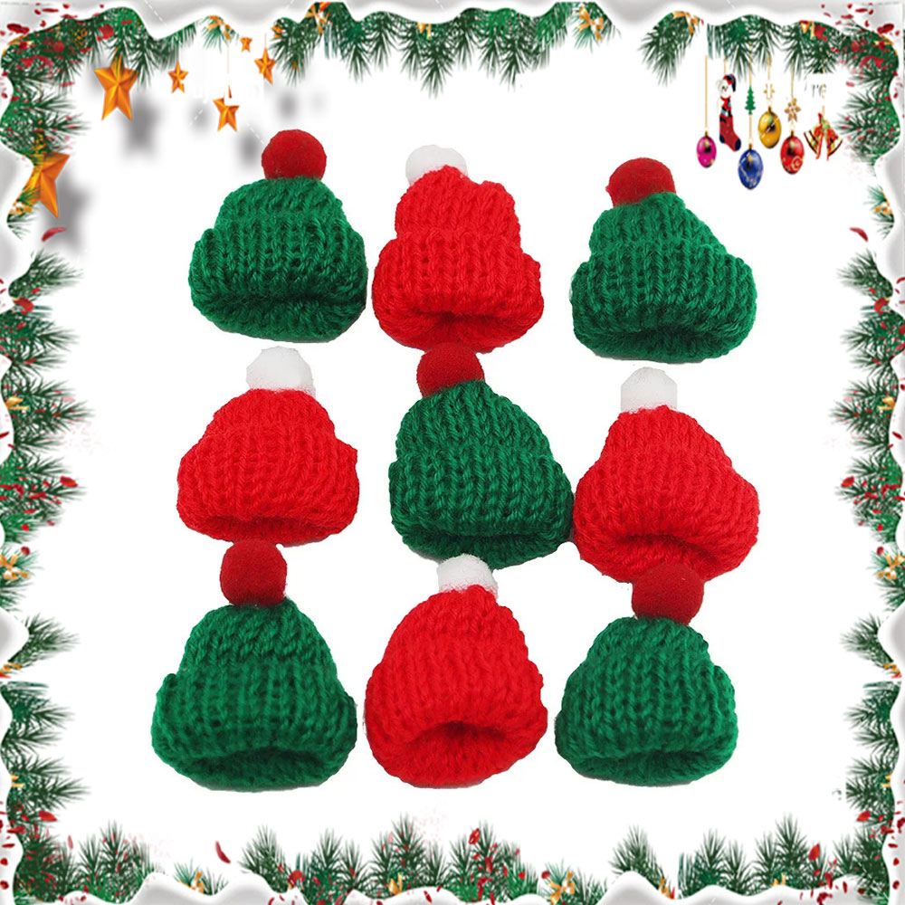 10 pçs 3.5x5cm mini chapéu de  - Santa Hat Plush avaliação e preço