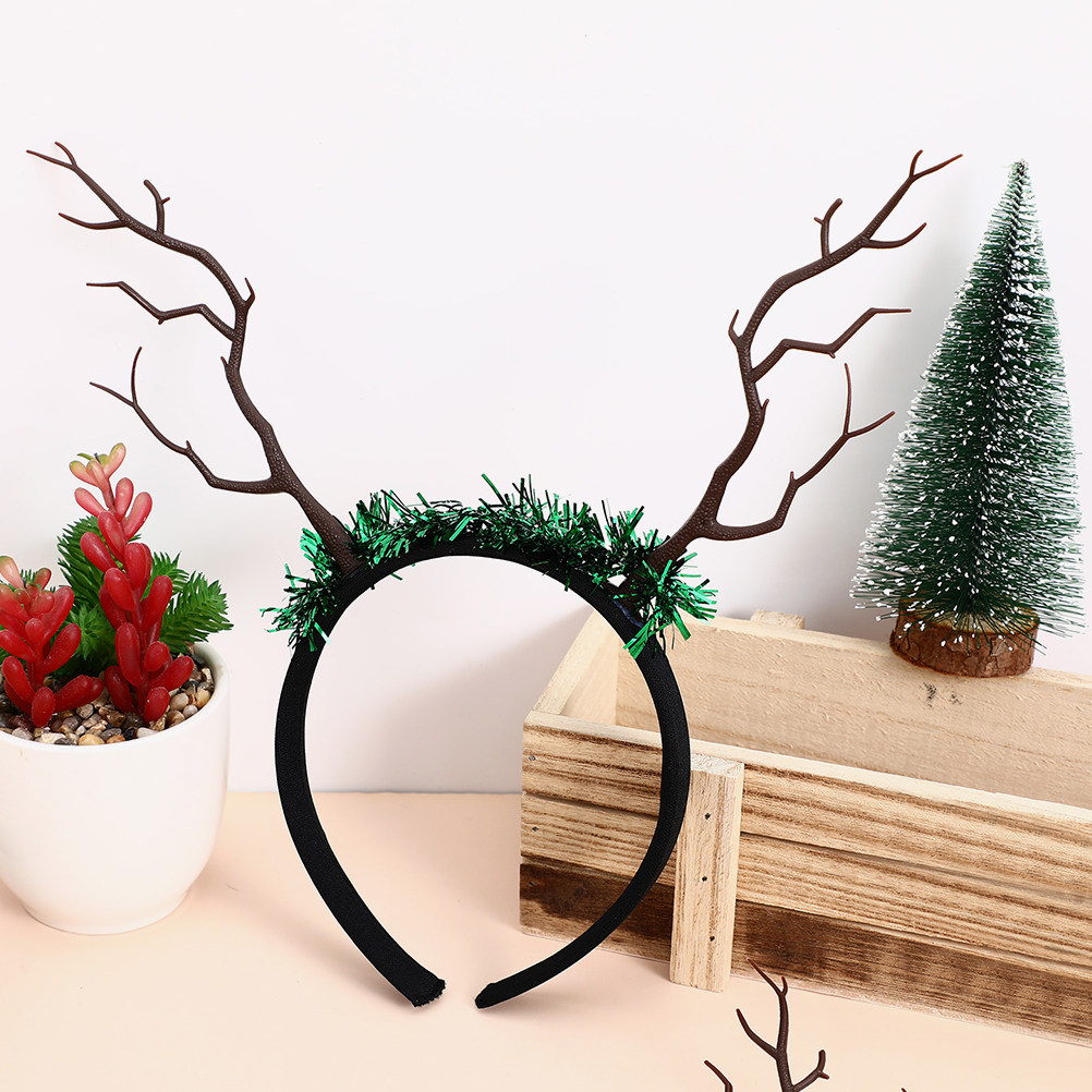 16 Peças de Tiaras de Natal co - Reindeer Antlers Headband avaliação e preço