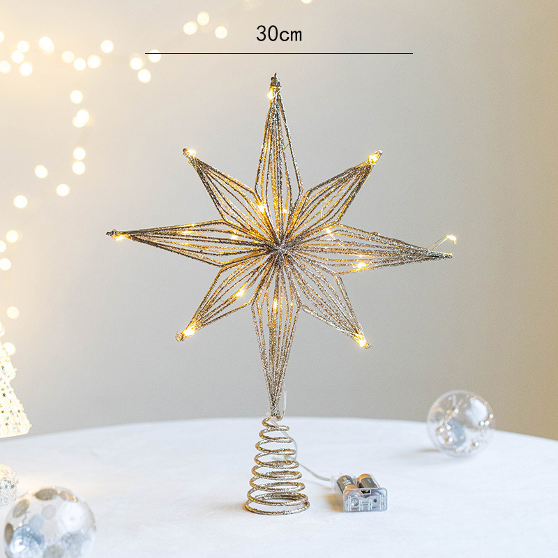 30cm led estrela árvore de nat - Star Tree Topper avaliação e preço