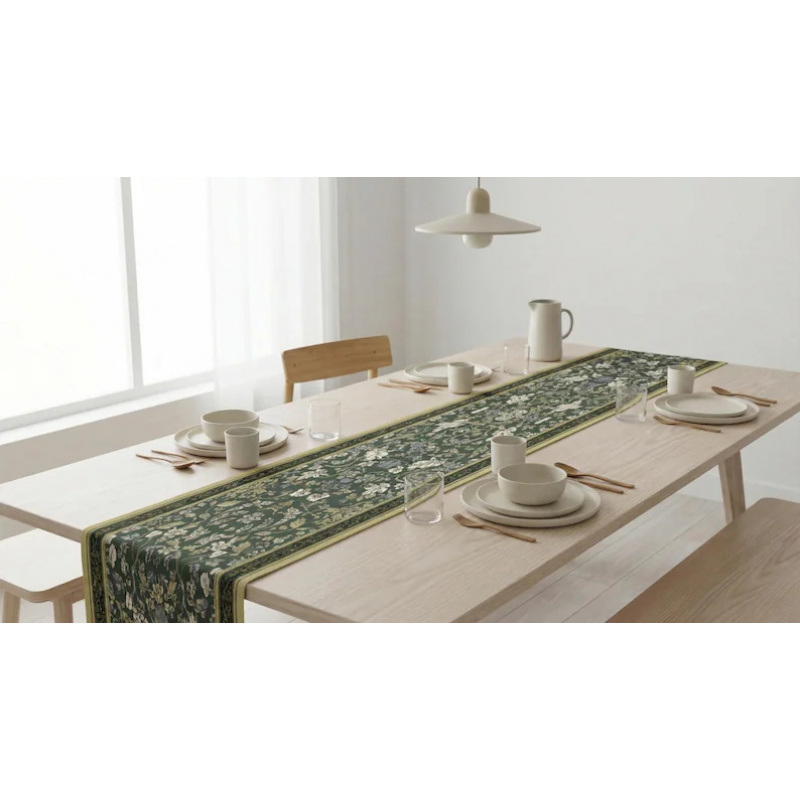 VIKAMA Caminho de Mesa Floral  - Christmas Table Runner avaliação e preço