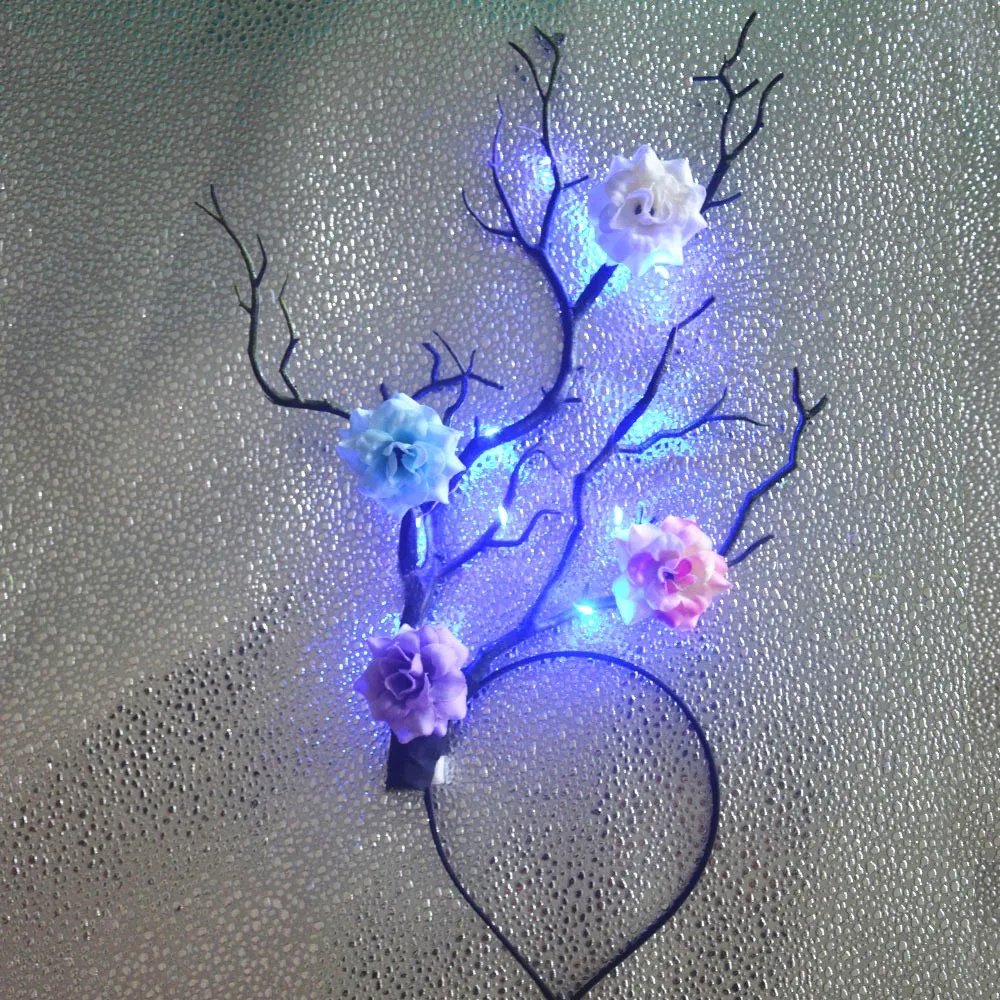 Tiara de Rena com Flores e Chi - Reindeer Antlers Headband avaliação e preço