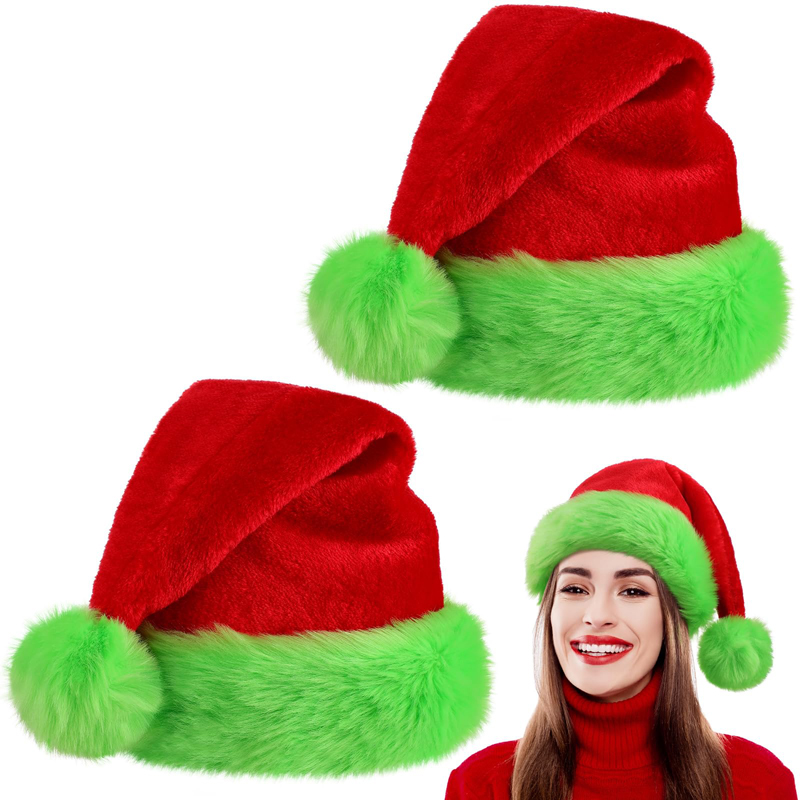 1 unidade, chapéu de Papai Noe - Santa Hat Plush avaliação e preço