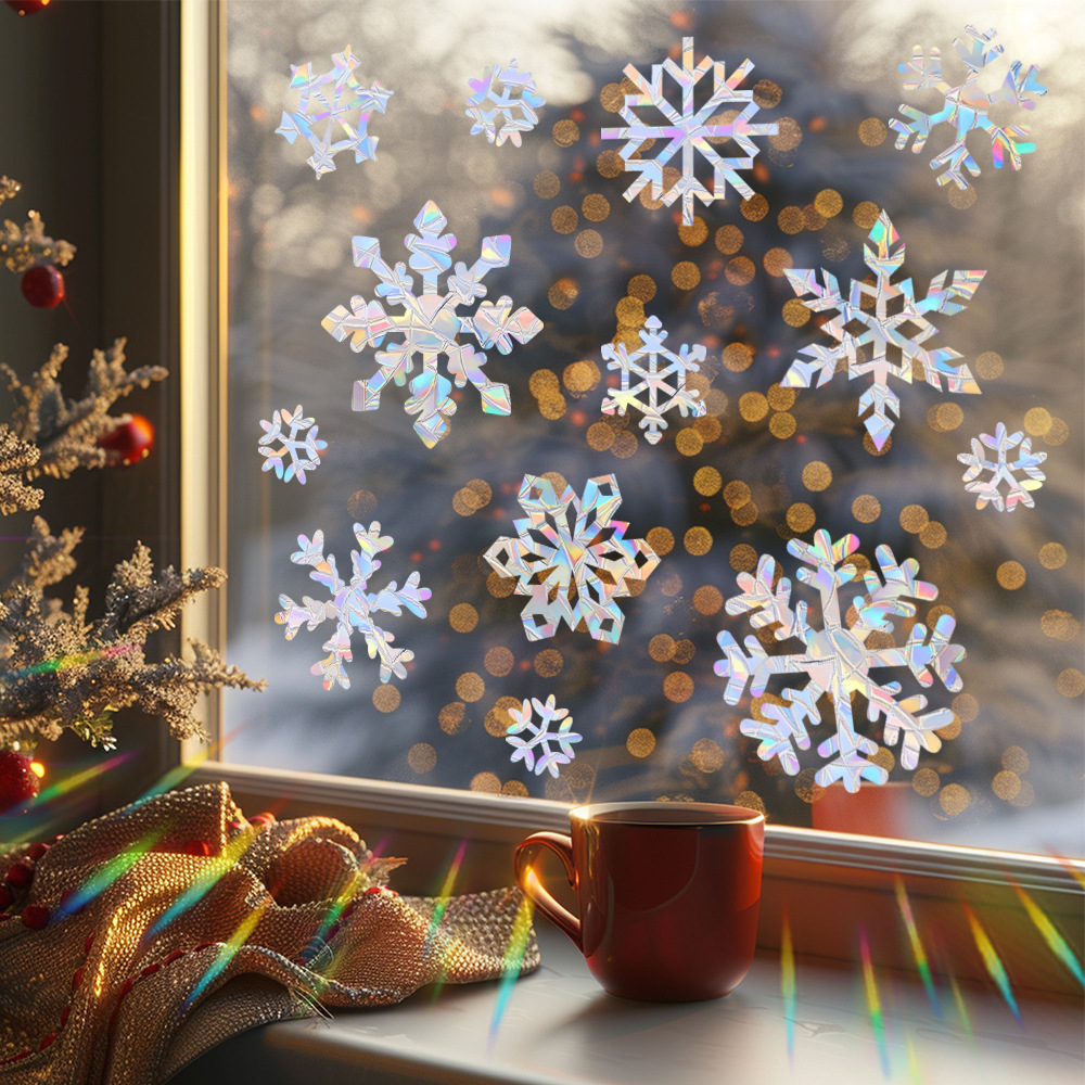 Adesivos Eletrostáticos Colori - Snowflake Window Decal avaliação e preço