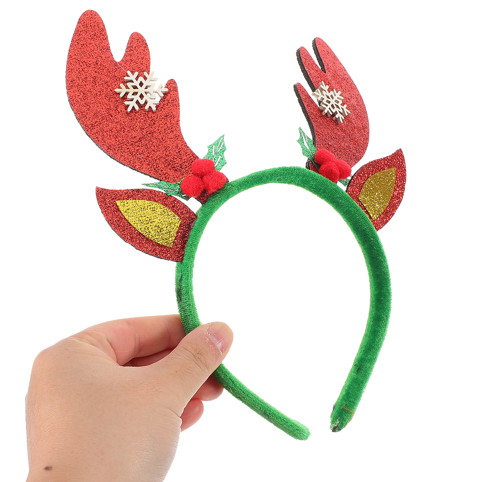 Tiara de Natal com Chifres de  - Reindeer Antlers Headband avaliação e preço