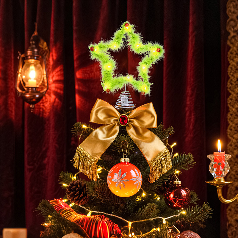 Estrela de cinco pontas de pel - Star Tree Topper avaliação e preço