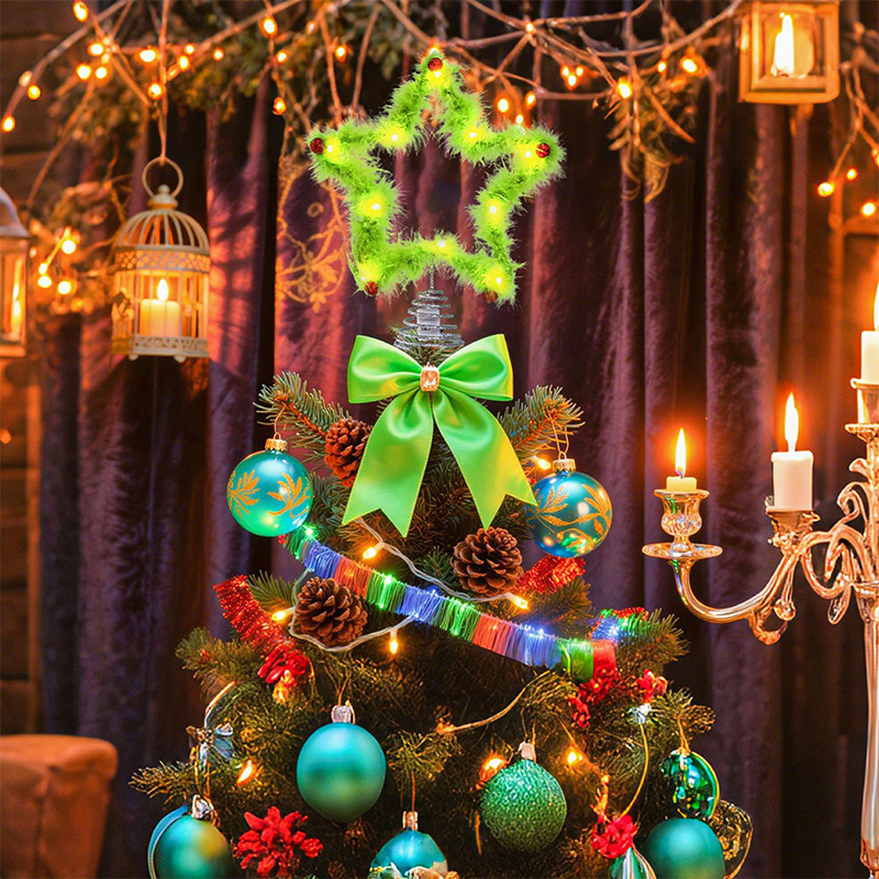 Estrela de cinco pontas de pel - Star Tree Topper avaliação e preço