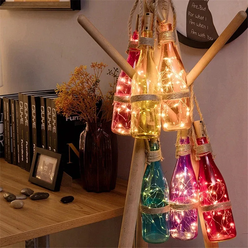 6 pçs 20led garrafa de vinho c - Led Fairy String Lights avaliação e preço