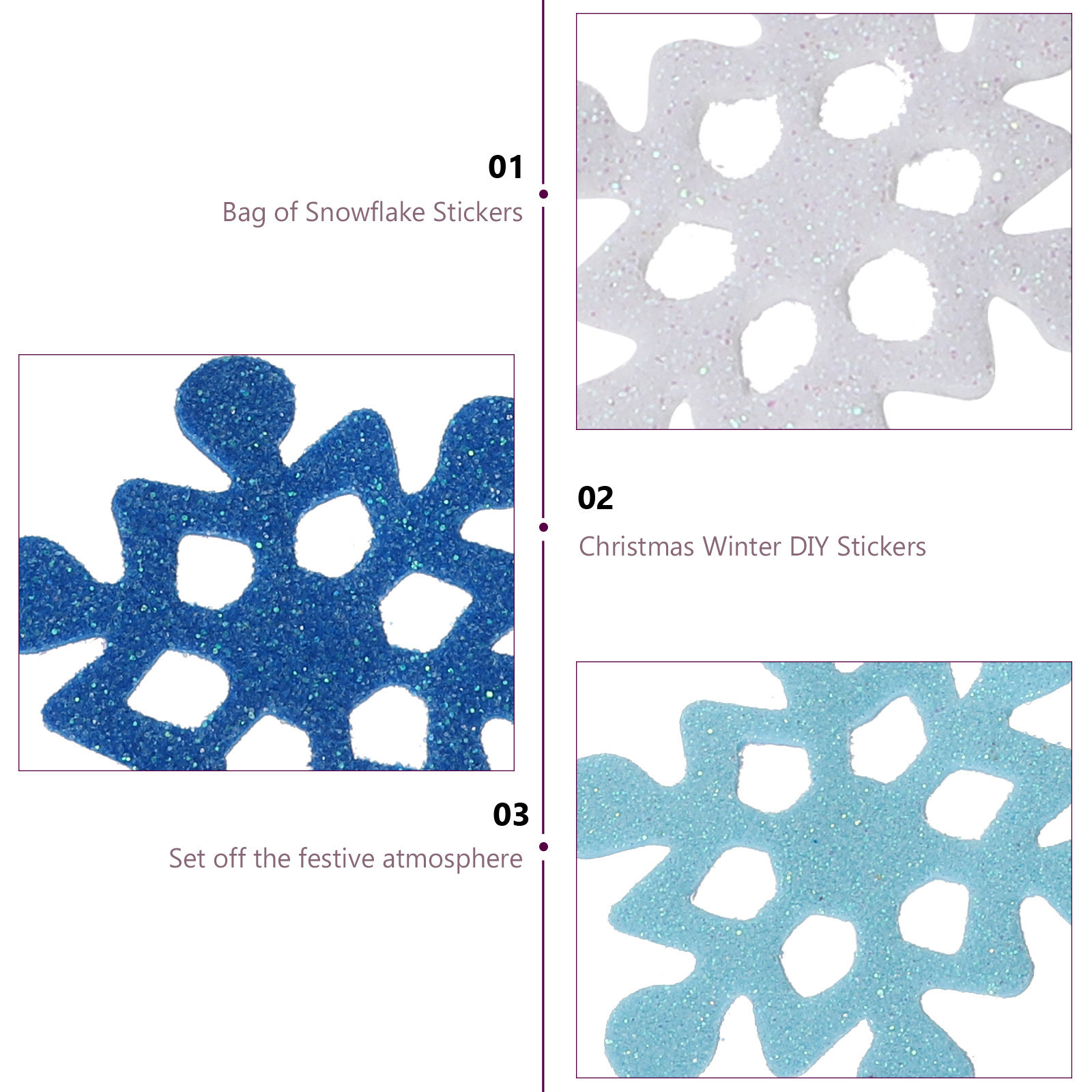 Adesivos de Espuma em Forma de - Snowflake Window Decal avaliação e preço