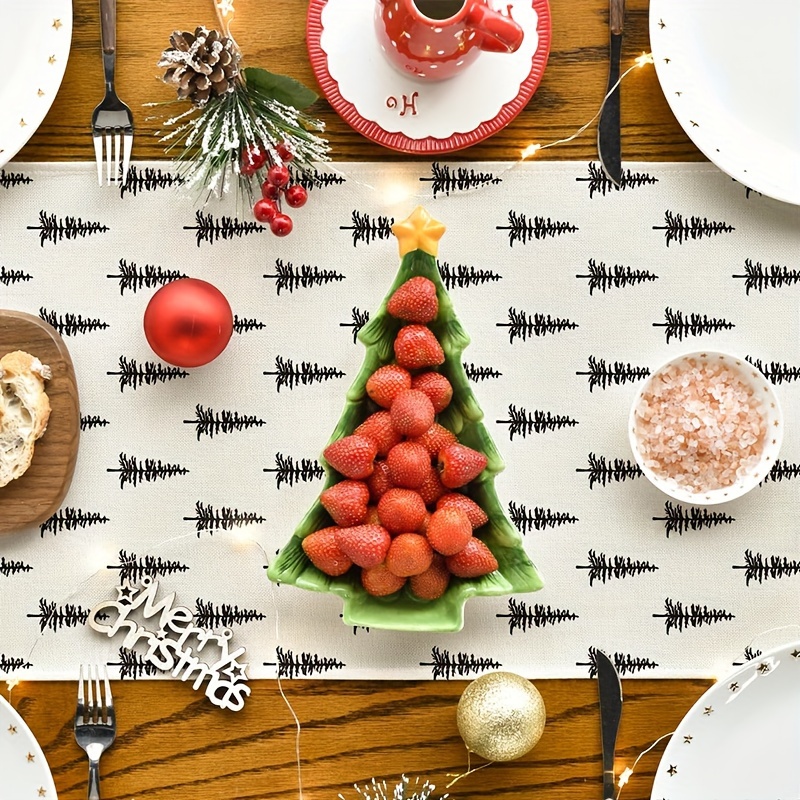 Simples árvore de natal corred - Christmas Table Runner avaliação e preço