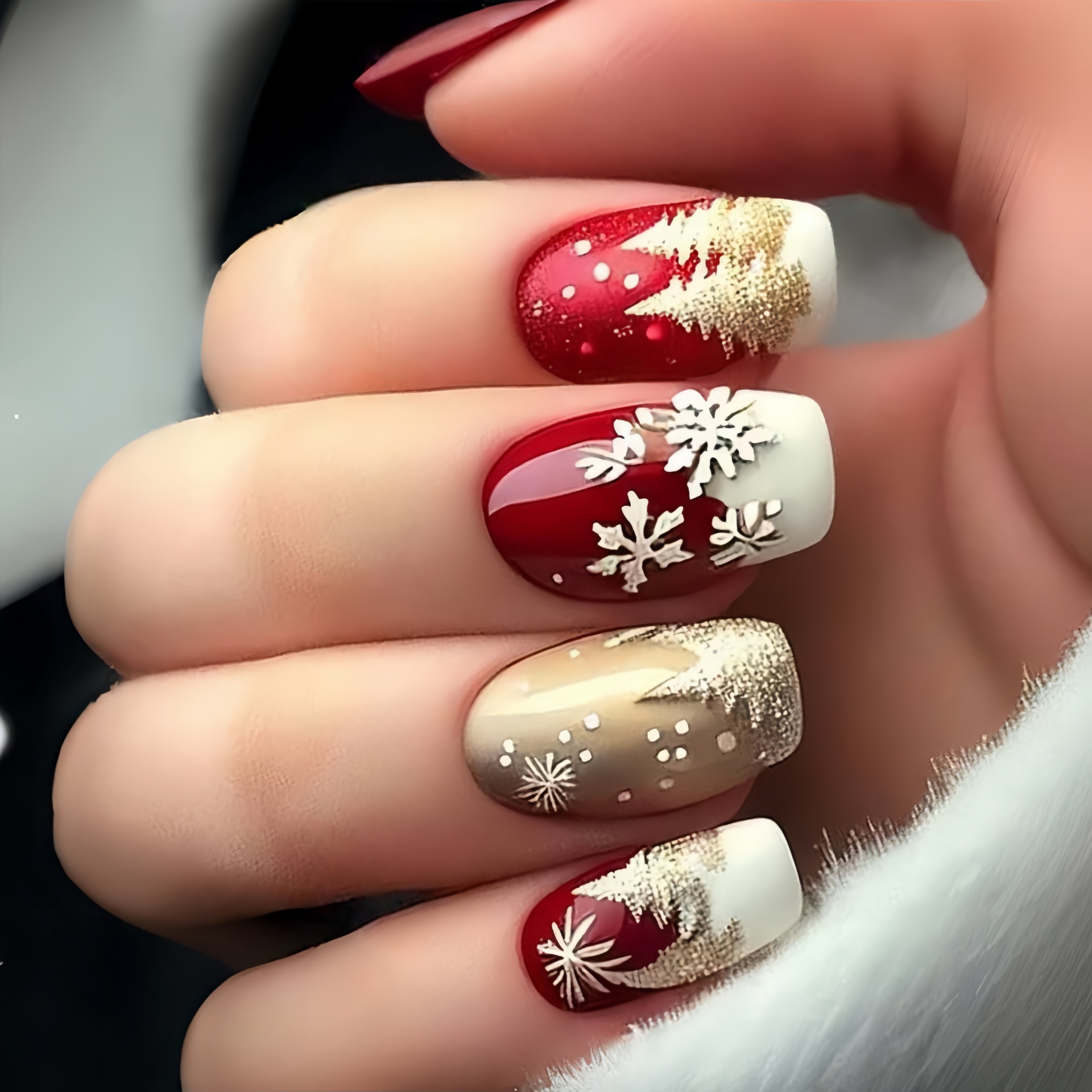 Unhas falsas médias para festa - Christmas Tree Artificial avaliação e preço