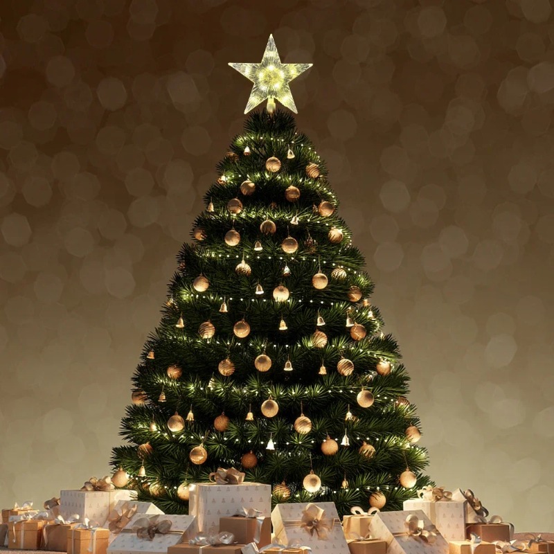 Natal brilhante 15cm árvore to - Star Tree Topper avaliação e preço