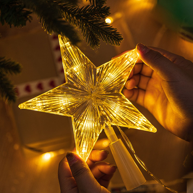 15/19/23cm árvore de natal top - Star Tree Topper avaliação e preço