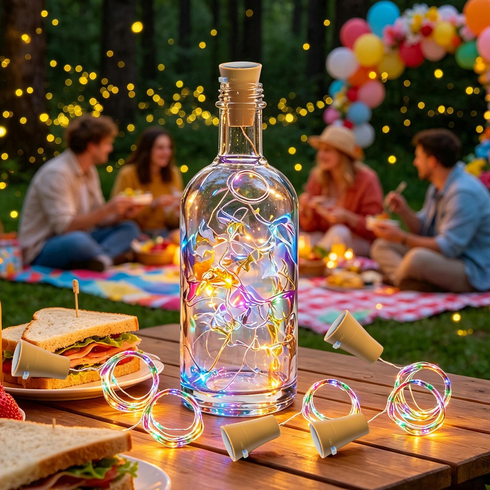 Luzes solares para garrafas de - Led Fairy String Lights avaliação e preço