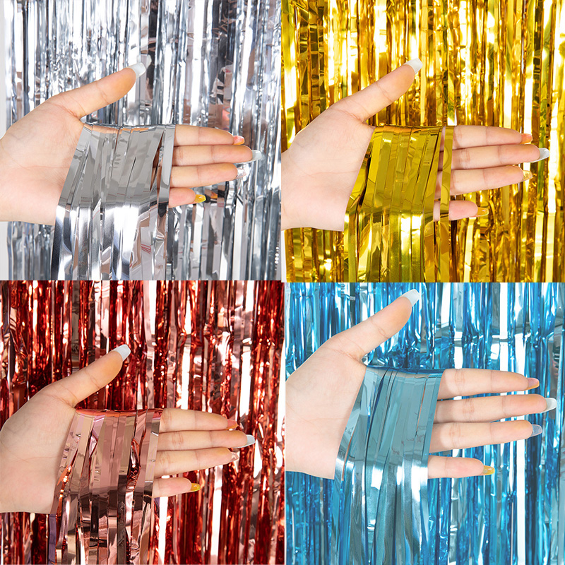 Cortinas de Franjas Metálicas  - Tinsel Garland Decoration avaliação e preço