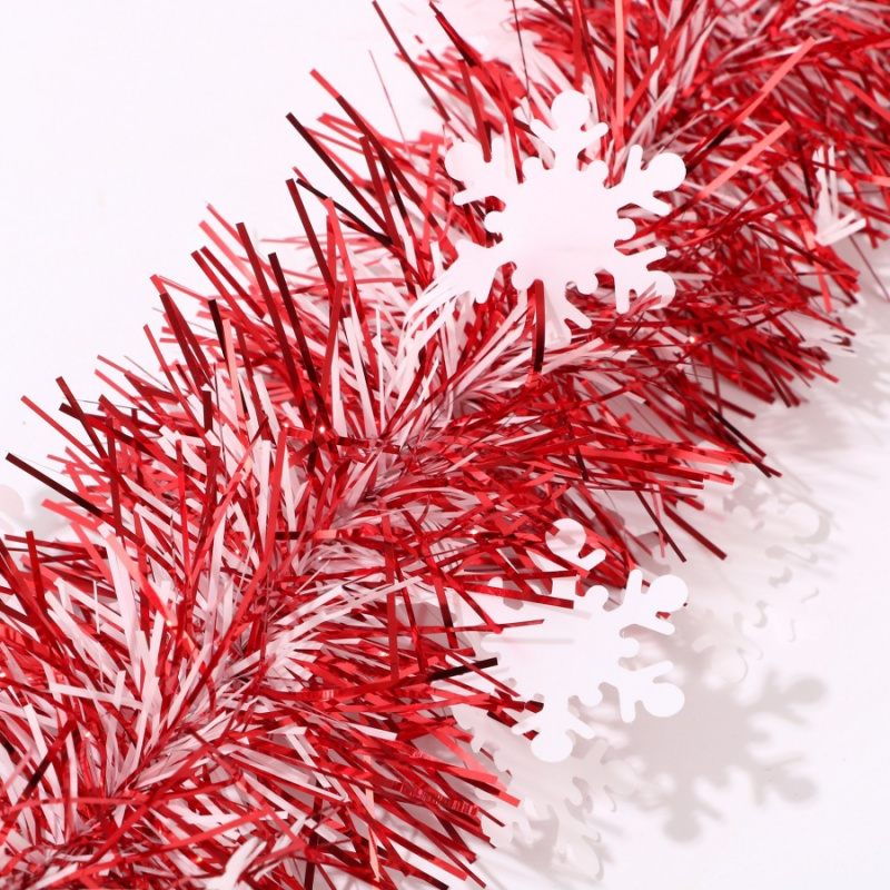1pc natal enfeites floco de ne - Tinsel Garland Decoration avaliação e preço