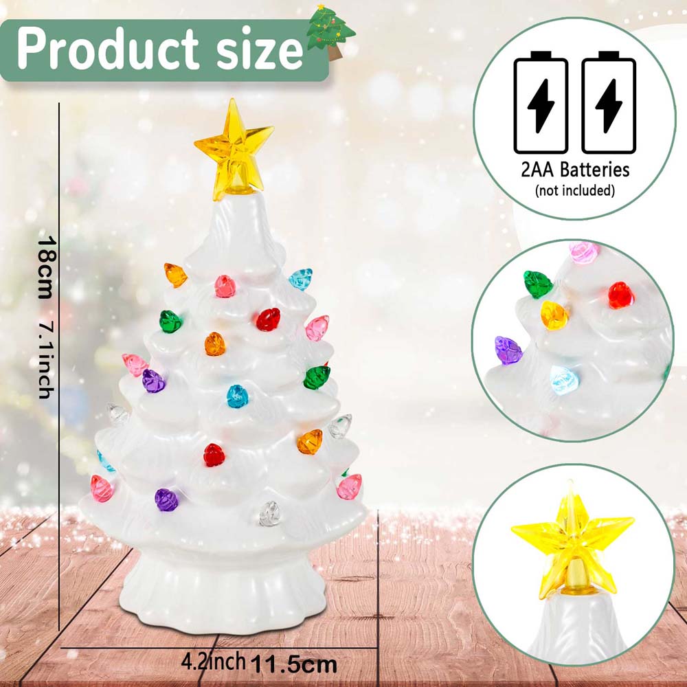 7 Polegada cerâmica natal alde - Star Tree Topper avaliação e preço