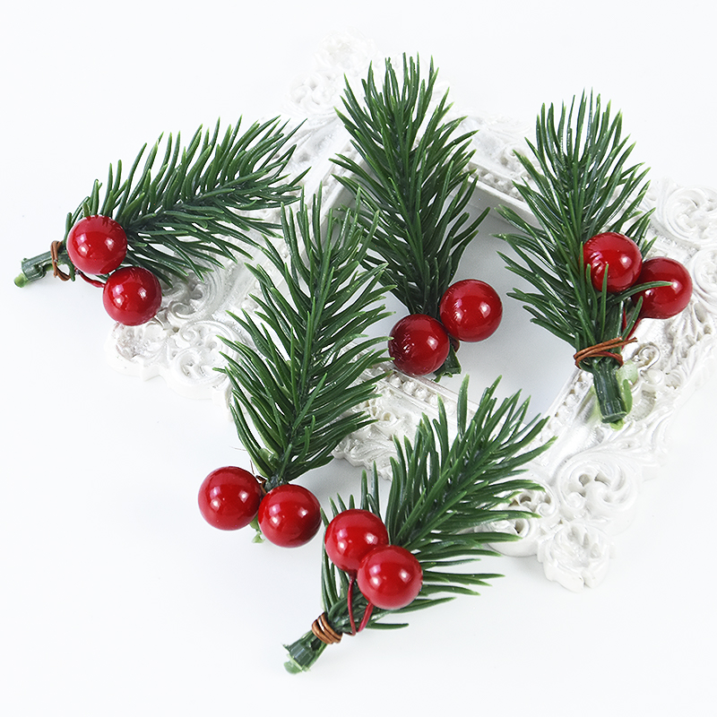 10 pçs natal berry pinha ramos - Christmas Wreath Fake avaliação e preço
