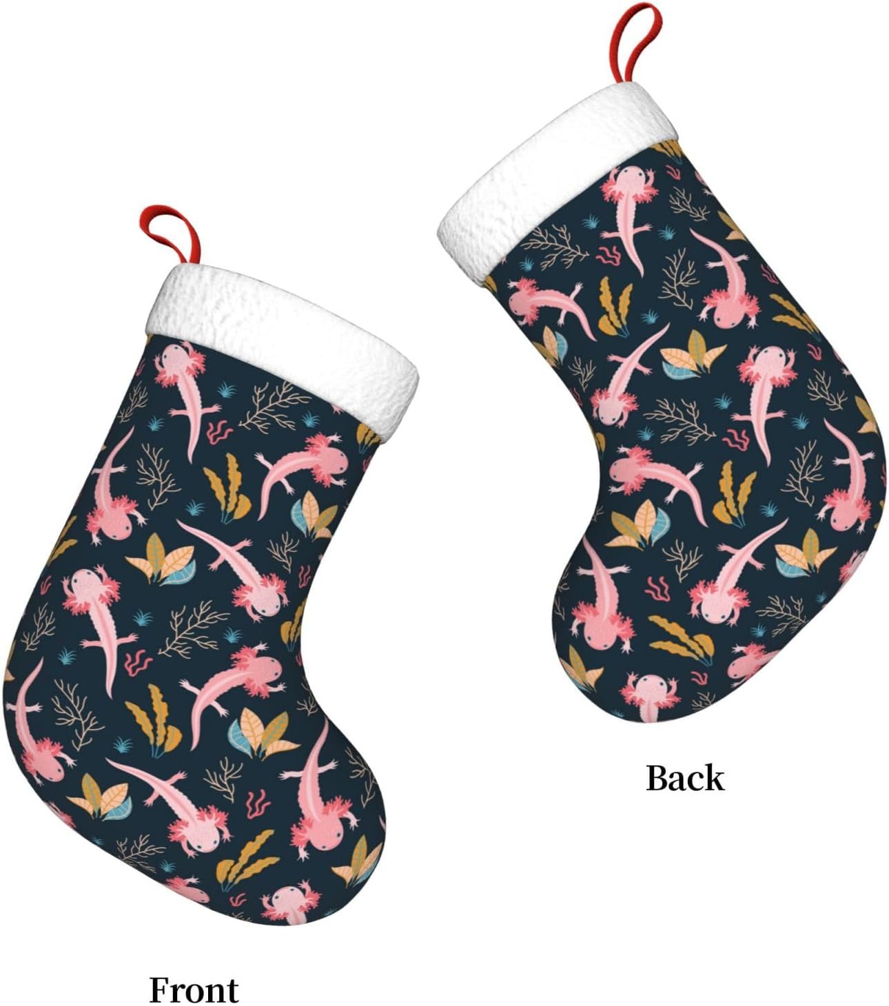 Meias de natal axolotl fofas,  - Christmas Stocking Hanging avaliação e preço