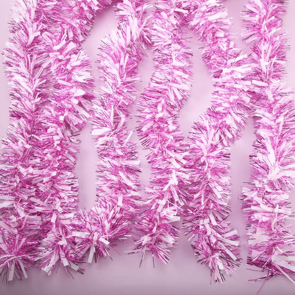Guirlanda de Tinsel para o Dia - Tinsel Garland Decoration avaliação e preço
