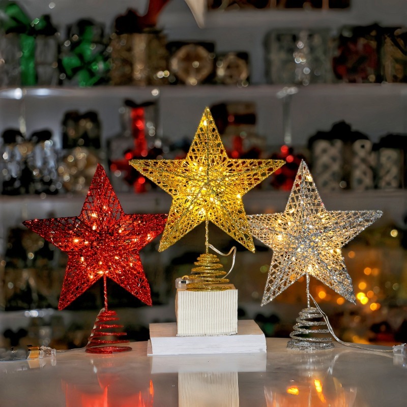 Árvore de natal glitter estrel - Star Tree Topper avaliação e preço