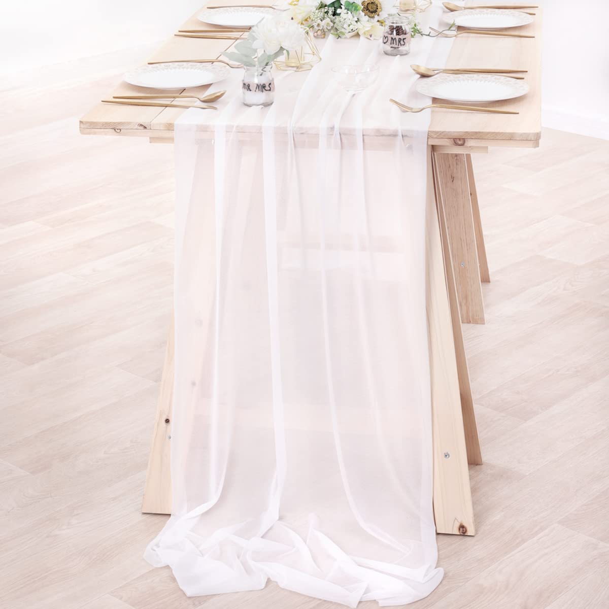 Corredor de mesa de chiffon, t - Christmas Table Runner avaliação e preço
